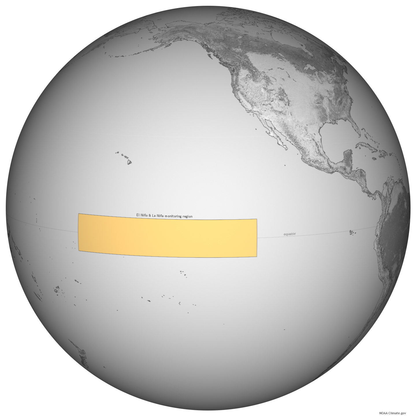 Região de monitoramento do El Niño e La Niña (Niño 3.4) no Pacífico tropical — NOAA Climate.gov